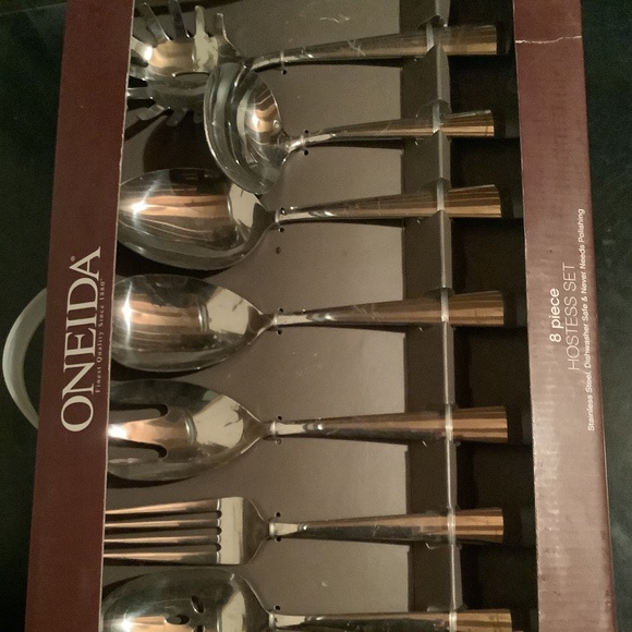 Oneida 8 pc stainless steel serving spoon set - Picture 2 of 4